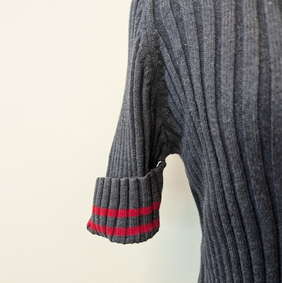 Vintage Abercrombie &Fitch Ribbed Turtleneck Sweater Y2K Preppy - Picture 3 of 11